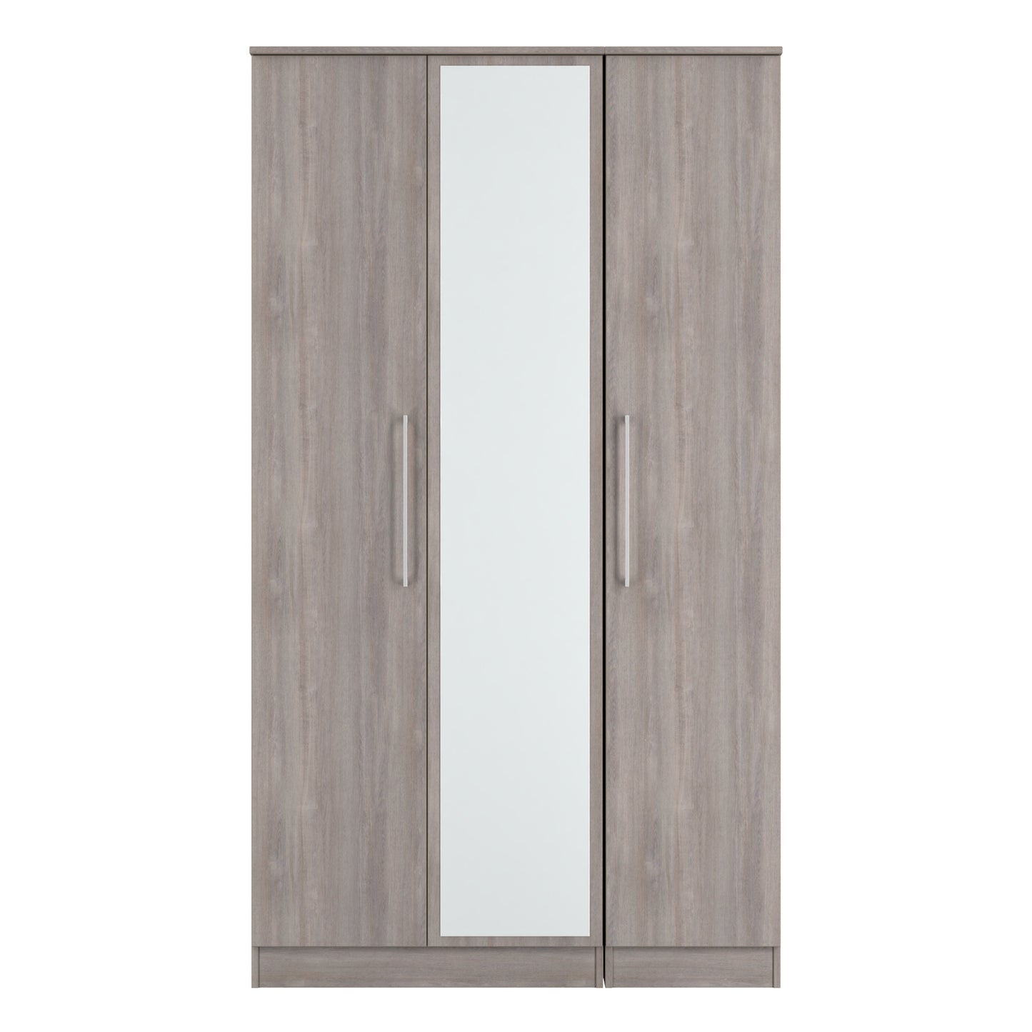 Worcester Tall Mirror Wardrobe Light Grey 111cm