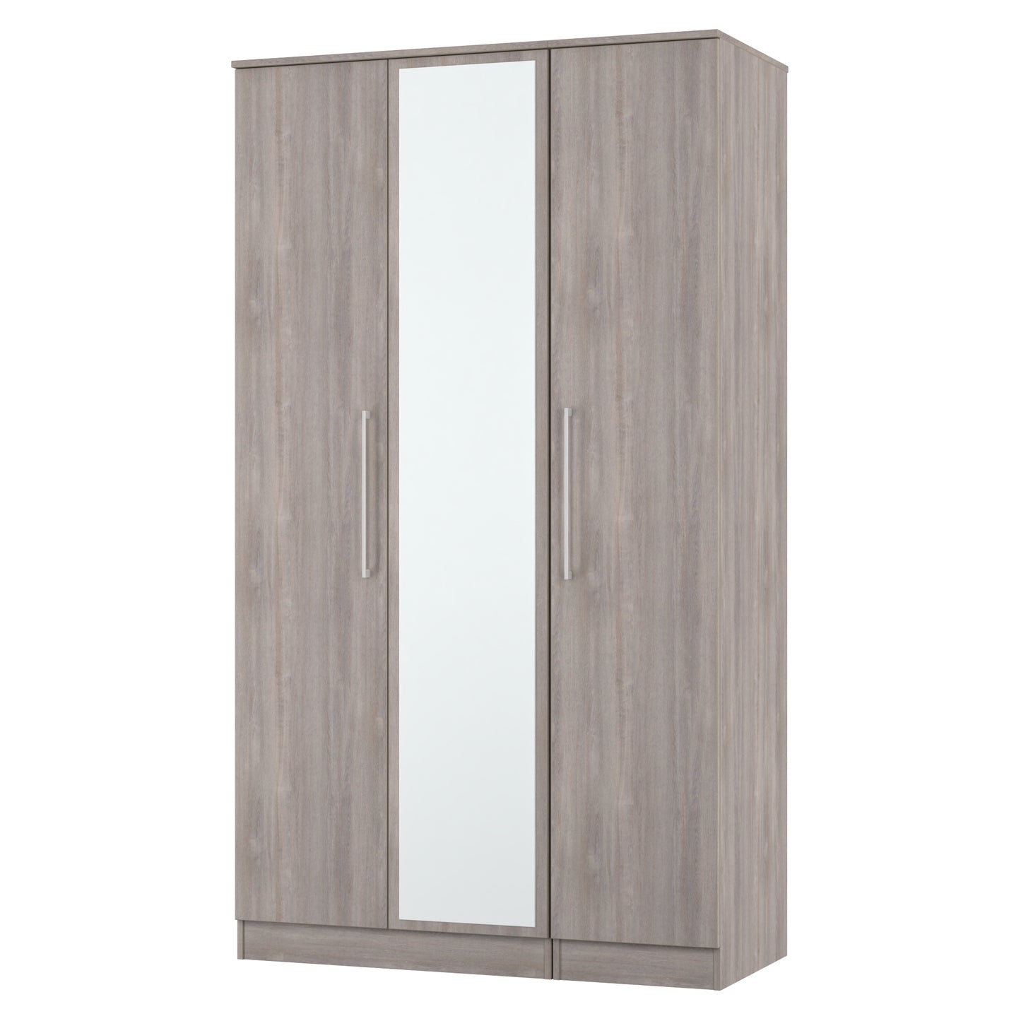 Worcester Tall Mirror Wardrobe Light Grey 111cm