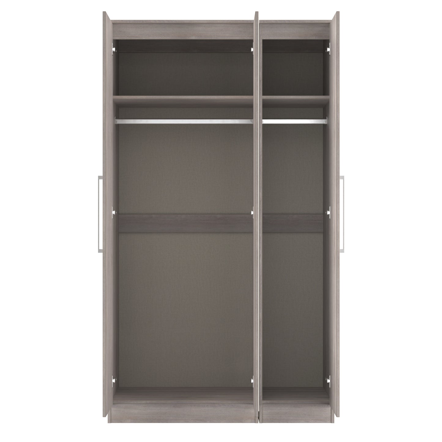 Worcester Tall Mirror Wardrobe Light Grey 111cm