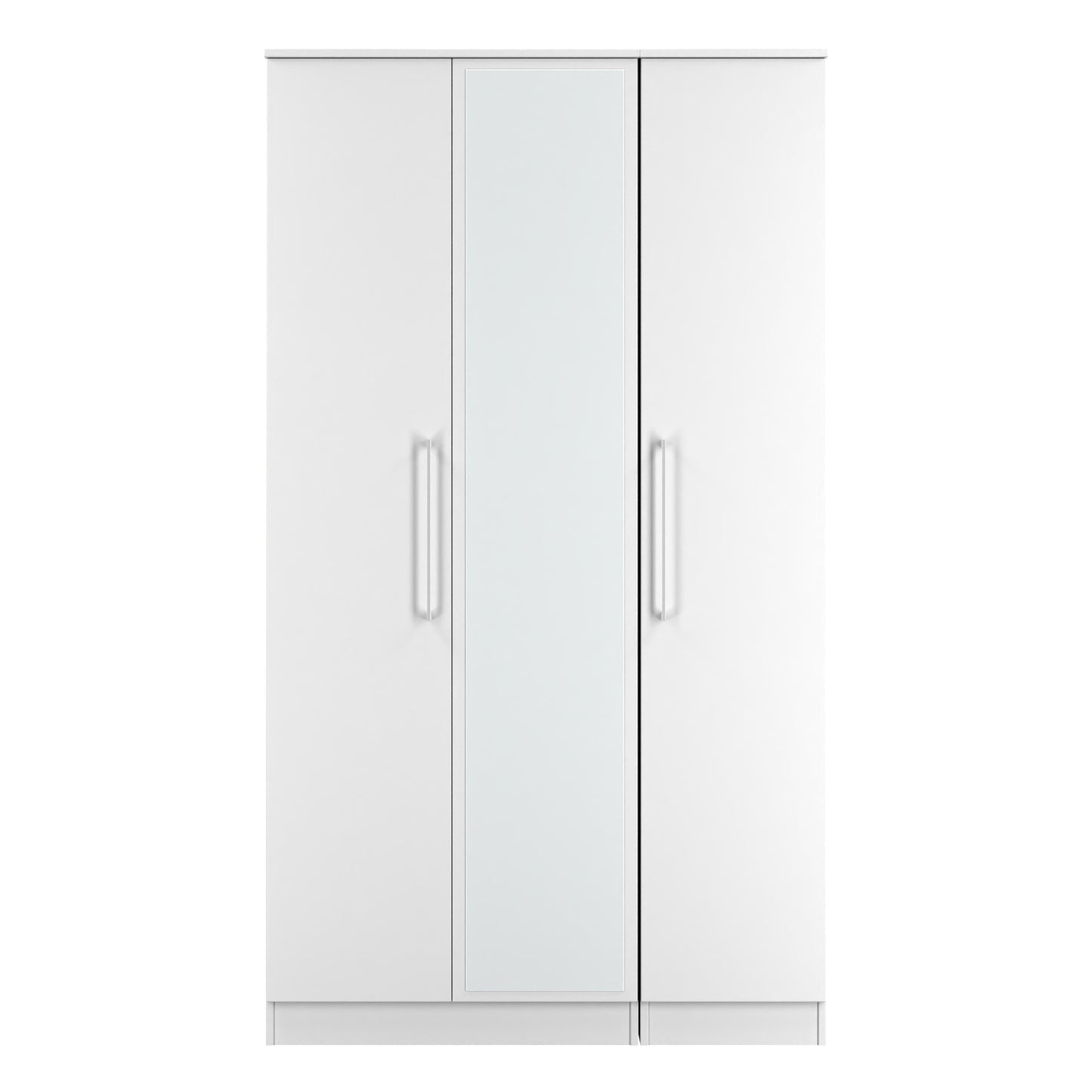 Worcester Tall Mirror Wardrobe White 111cm
