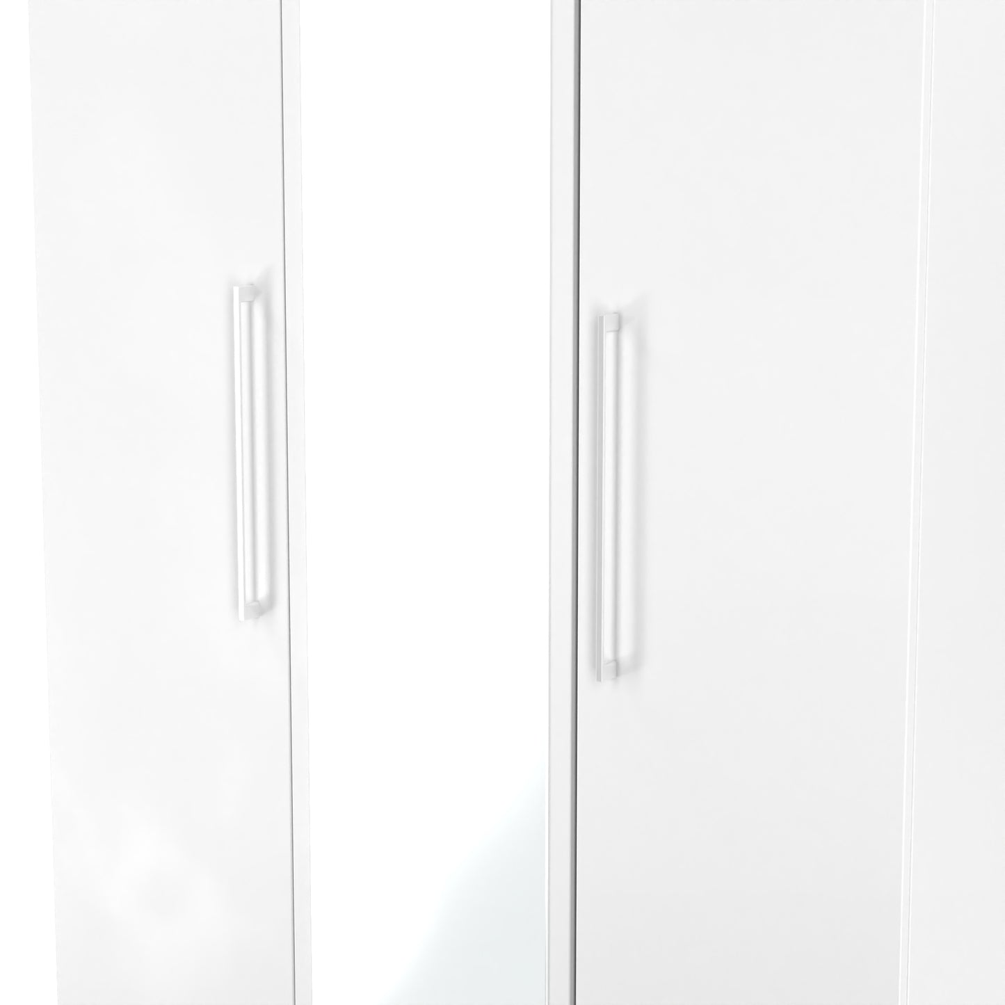 Worcester Tall Mirror Wardrobe White 111cm