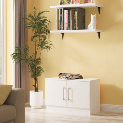 Worcester TV Unit White 2 Doors 74cm