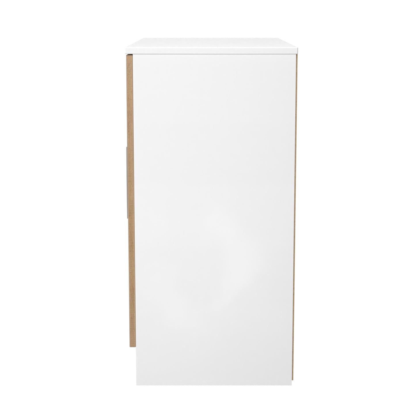 Worcester Cabinet White & Light Oak 2 Doors 1 Shelf 74cm