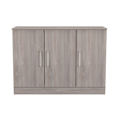 Worcester Large Sideboard Light Grey 3 Doors 1 Shelf 110cm