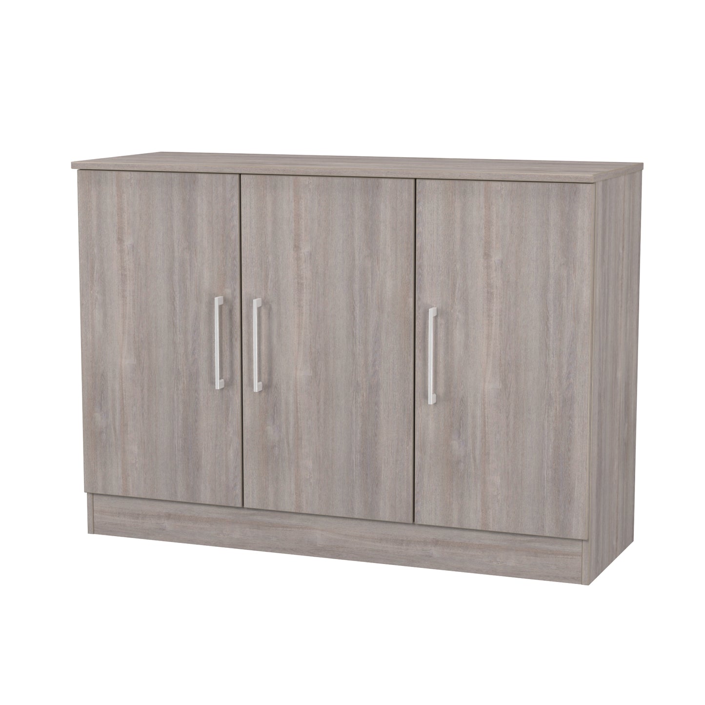 Worcester Large Sideboard Light Grey 3 Doors 1 Shelf 110cm