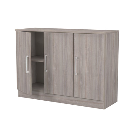 Worcester Large Sideboard Light Grey 3 Doors 1 Shelf 110cm