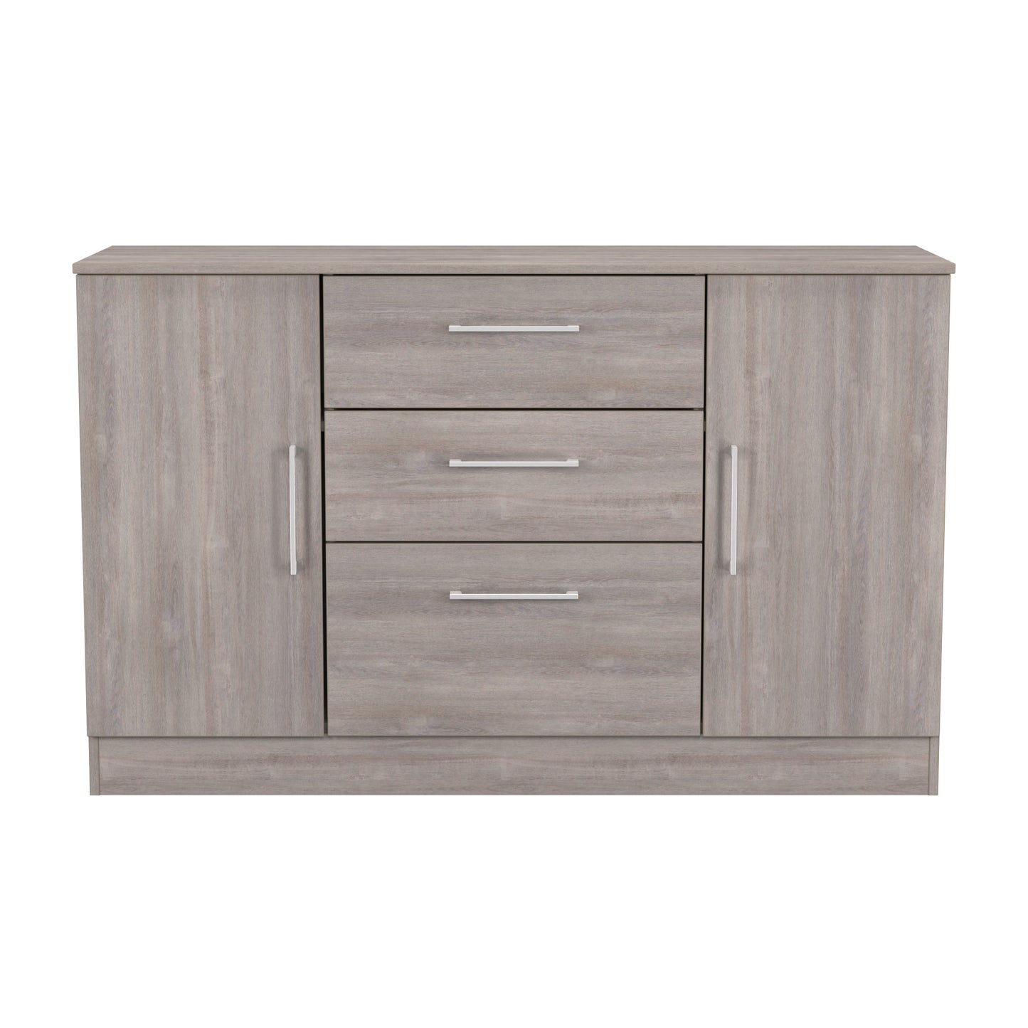 Worcester Large Sideboard Light Grey 2 Doors 2 Shelves 3 Drawers 126cm