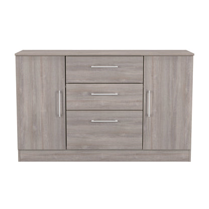 Worcester Large Sideboard Light Grey 2 Doors 2 Shelves 3 Drawers 126cm