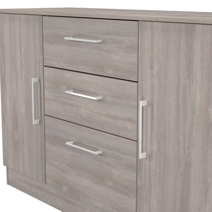 Worcester Large Sideboard Light Grey 2 Doors 2 Shelves 3 Drawers 126cm