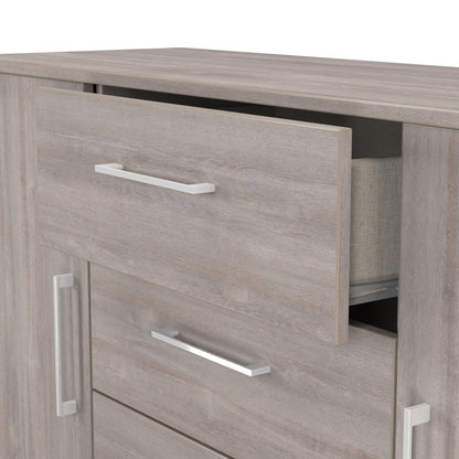 Worcester Large Sideboard Light Grey 2 Doors 2 Shelves 3 Drawers 126cm