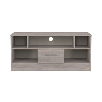 Worcester TV Unit Light Grey 5 Shelves 1 Drawer 110cm