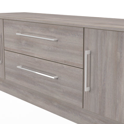 Worcester TV Unit Light Grey 2 Drawers 2 Doors 144cm