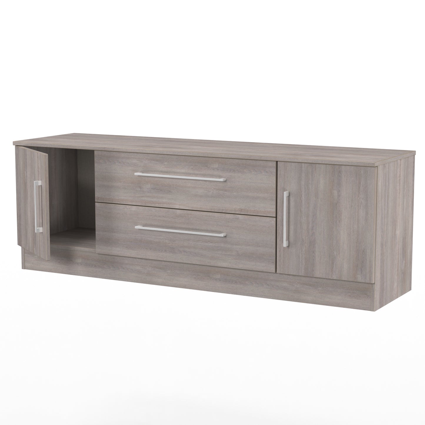 Worcester TV Unit Light Grey 2 Drawers 2 Doors 144cm