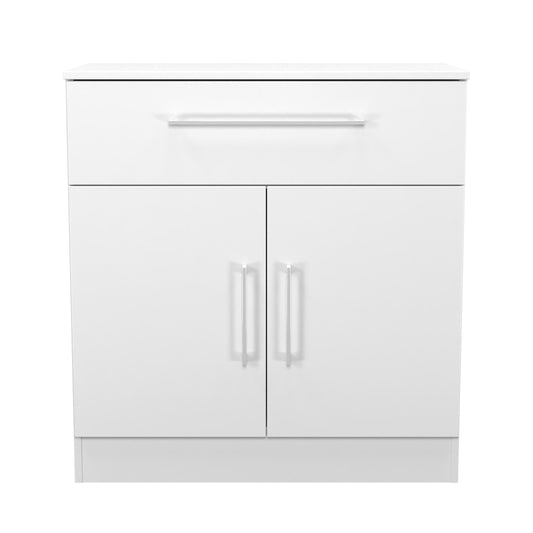 Worcester Sideboard White 2 Doors 1 Drawer 74cm