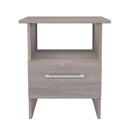 Worcester Side Table Light Grey 1 Shelf 1 Drawer 44cm