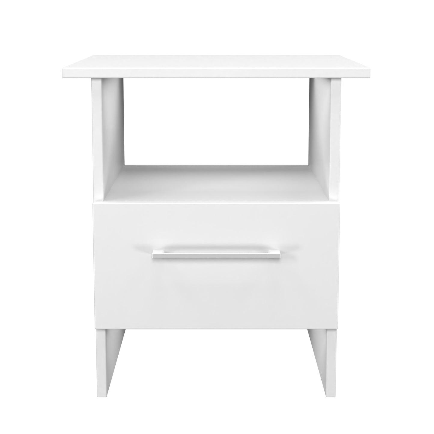 Worcester Side Table White 1 Shelf 1 Drawer 44cm