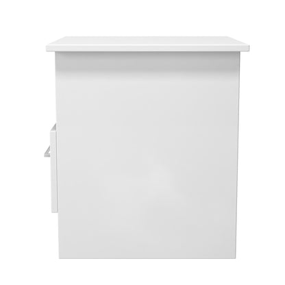 Worcester Side Table White 1 Shelf 1 Drawer 44cm