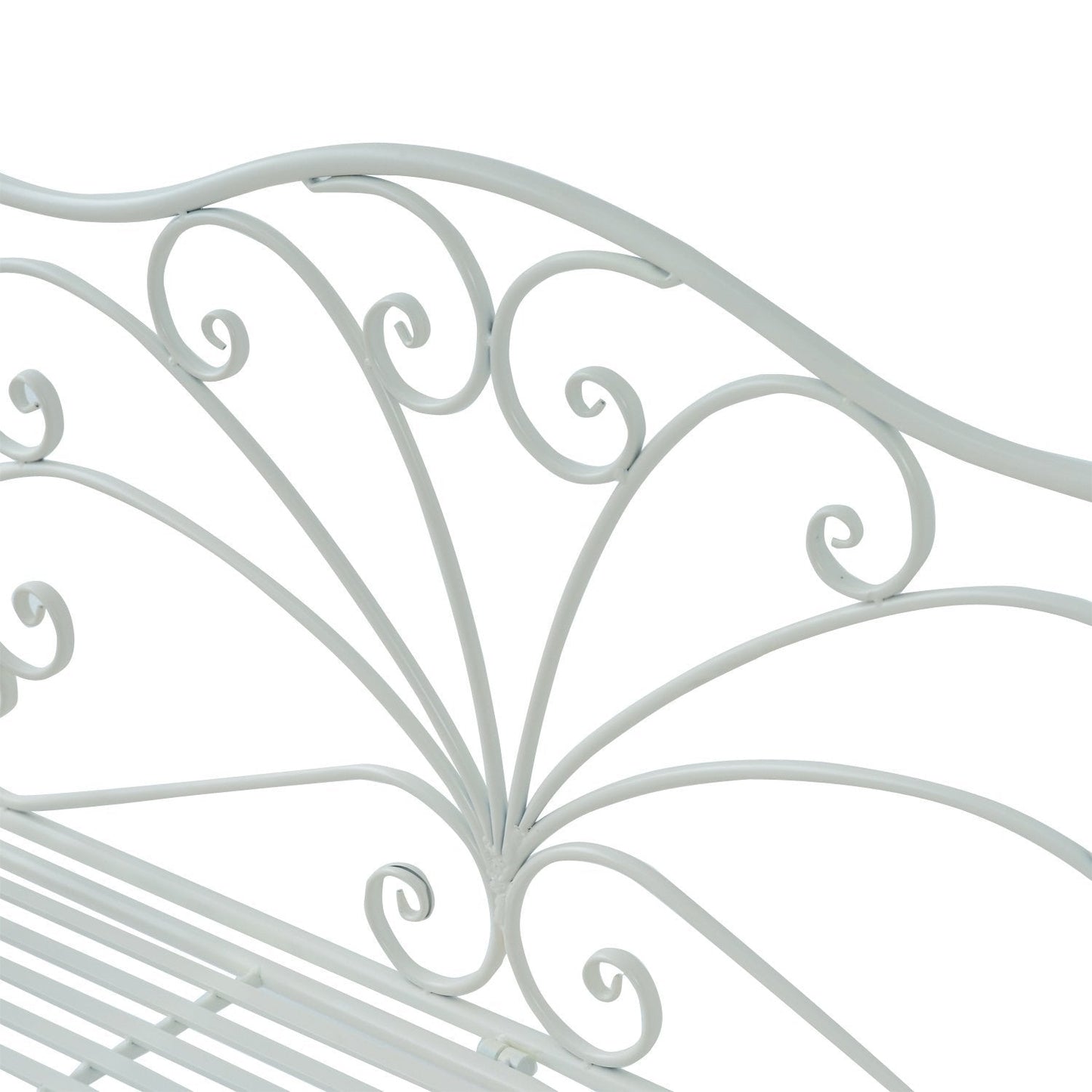 Heavy-Duty Garden Bench-White
