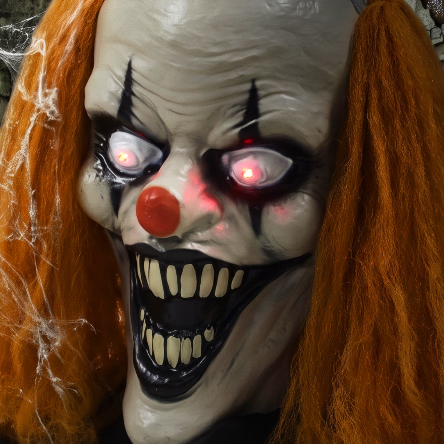 Animated Scary Clown Halloween Decoration - 85cm