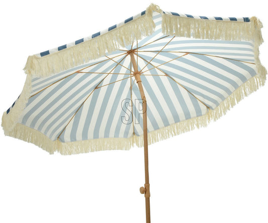 Garden Parasol Black & White by Croft - 2M