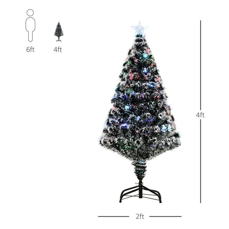 Homcom 4FT Artificial Prelit Christmas Tree