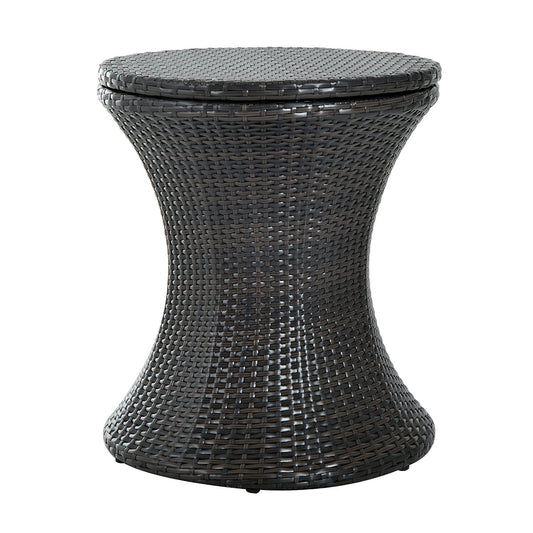 PE Rattan Ice Bucket Table