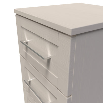 York Bedside Table Cream 3 Drawers 37cm
