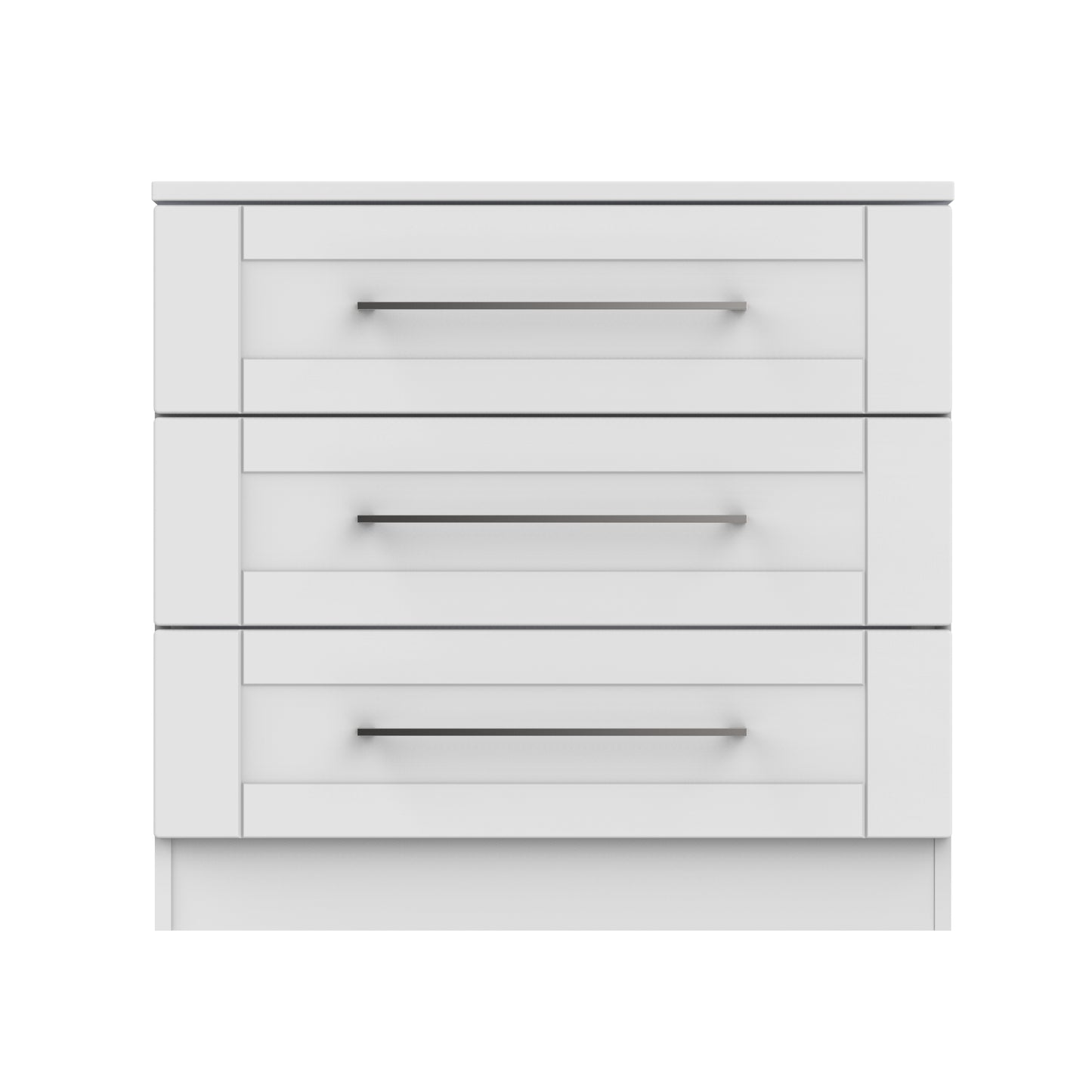 York Chest of Drawers Grey 3 Drawers 74cm