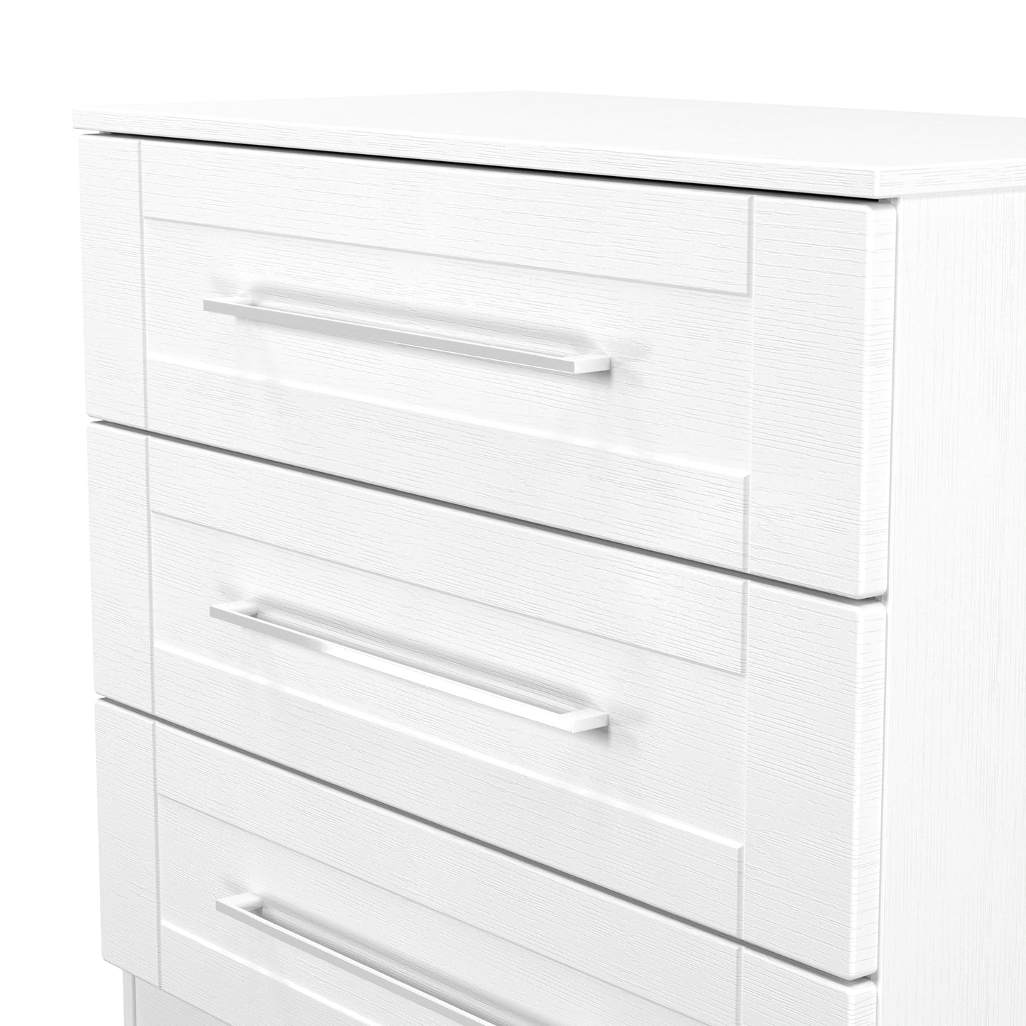 York Chest of Drawers White 3 Drawers 74cm