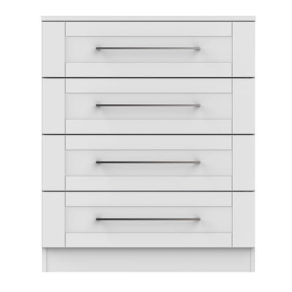 York Chest of Drawers Grey 4 Drawers 74cm