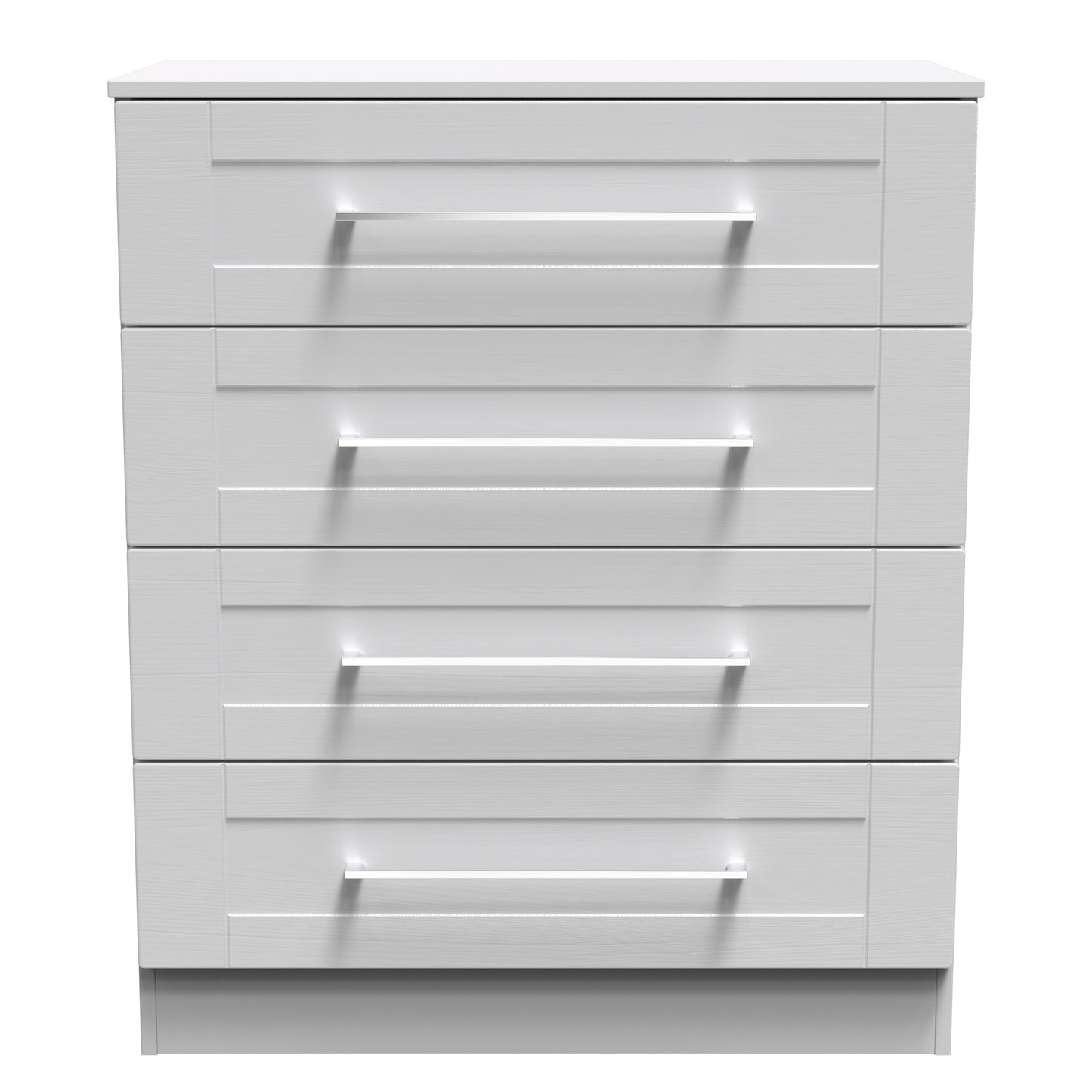 York Chest of Drawers Grey 4 Drawers 74cm
