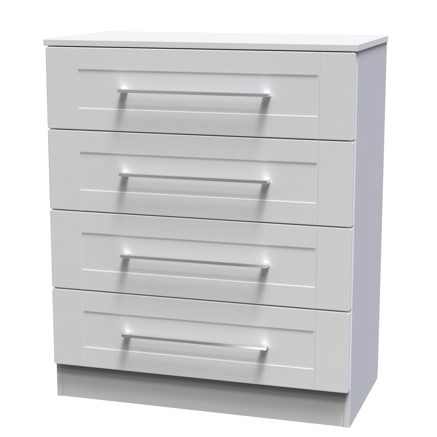 York Chest of Drawers Grey 4 Drawers 74cm