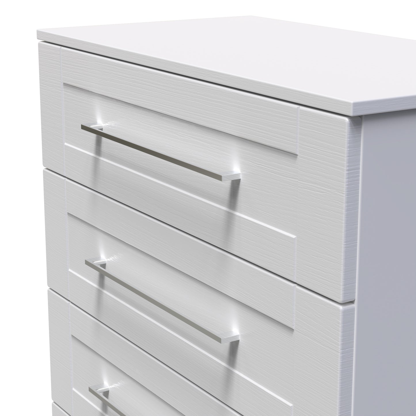 York Chest of Drawers Grey 4 Drawers 74cm