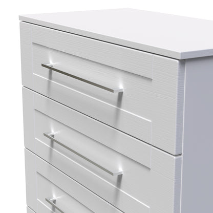 York Chest of Drawers Grey 4 Drawers 74cm
