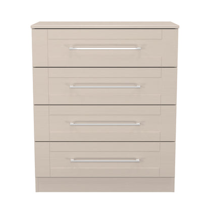York Chest of Drawers Cream 4 Drawers 74cm