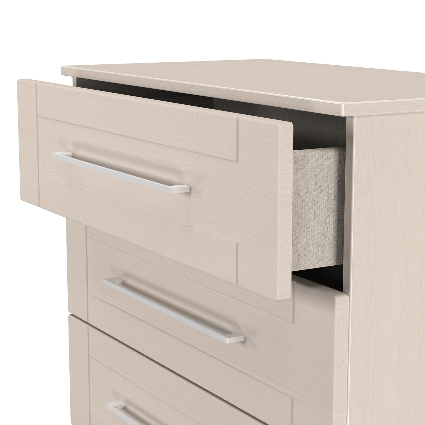York Chest of Drawers Cream 4 Drawers 74cm