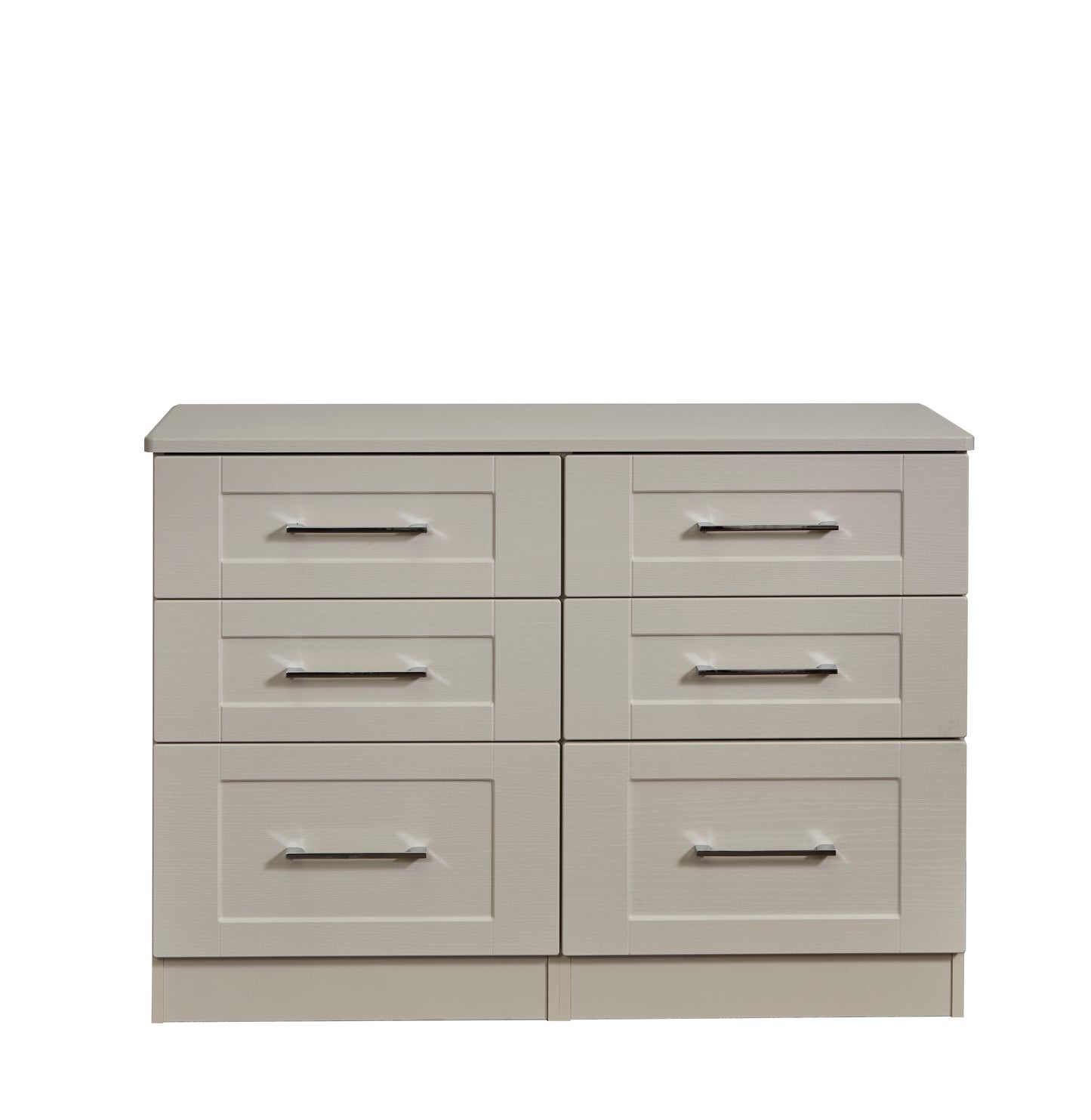 York Large Chest of Drawers Cream 6 Drawers 110cm
