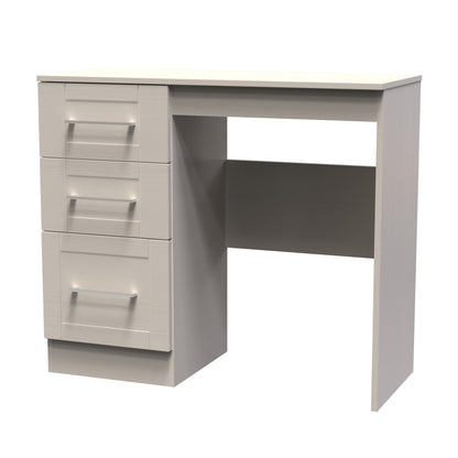 York Desk Cream 3 Drawers 90cm
