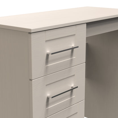 York Desk Cream 3 Drawers 90cm