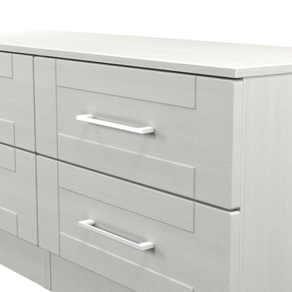 York Large Chest of Drawers Grey 4 Drawers 110cm