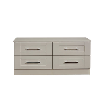 York Large Chest of Drawers Cream 4 Drawers 110cm