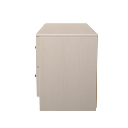 York Large Chest of Drawers Cream 4 Drawers 110cm
