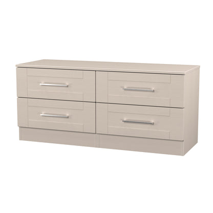 York Large Chest of Drawers Cream 4 Drawers 110cm