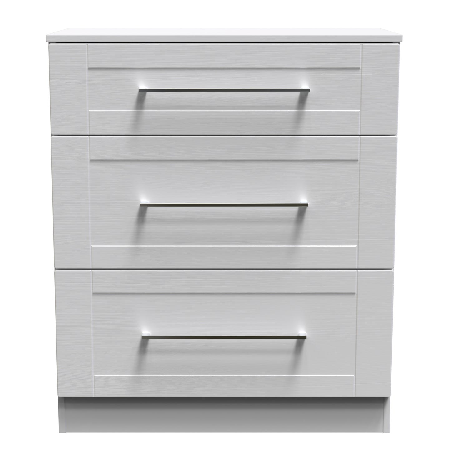 York Chest of Drawers Grey 3 Drawers 39cm