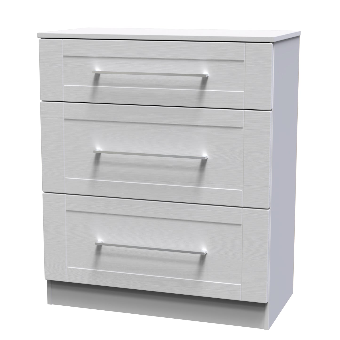 York Chest of Drawers Grey 3 Drawers 39cm
