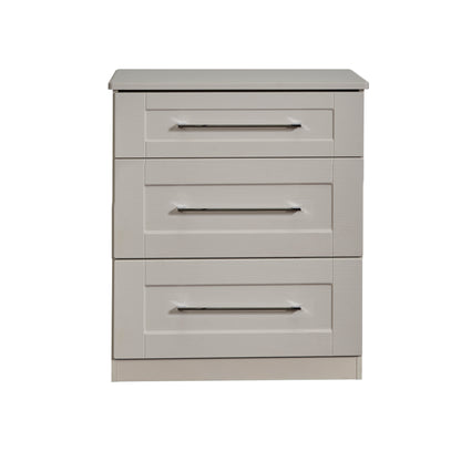 York Chest of Drawers Cream 3 Drawers 39cm