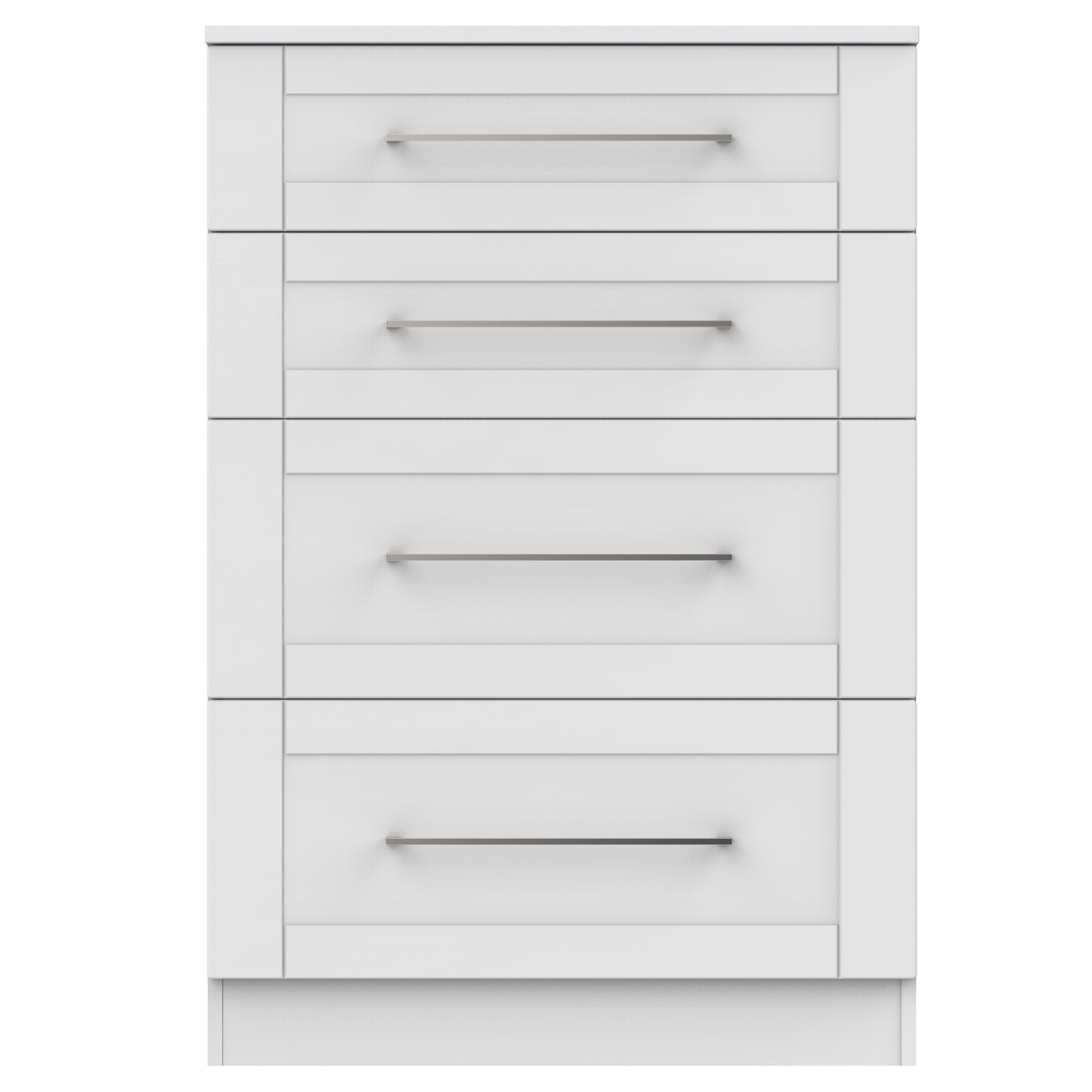 York Tall Chest of Drawers Grey 4 Drawers 74cm