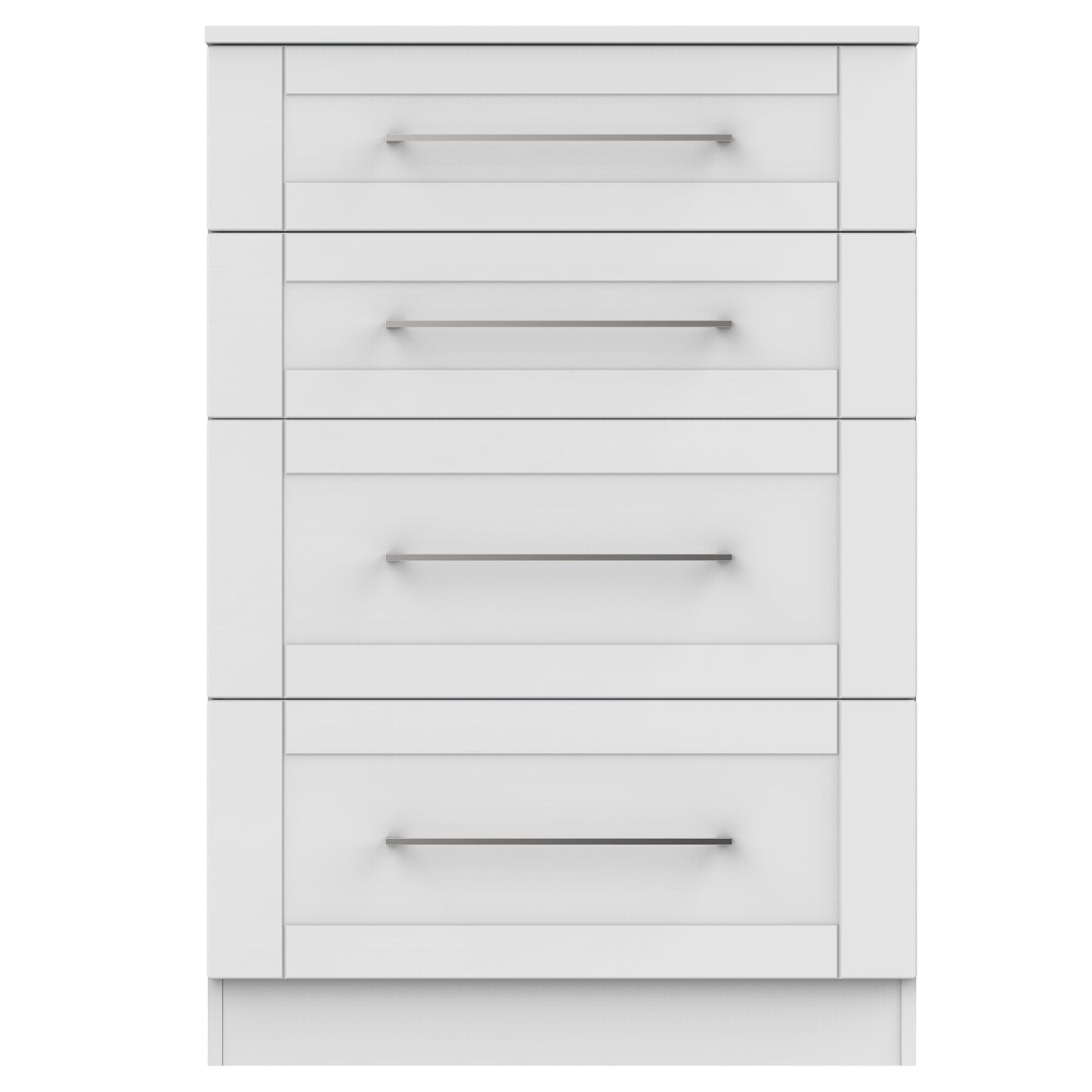 York Tall Chest of Drawers Grey 4 Drawers 74cm