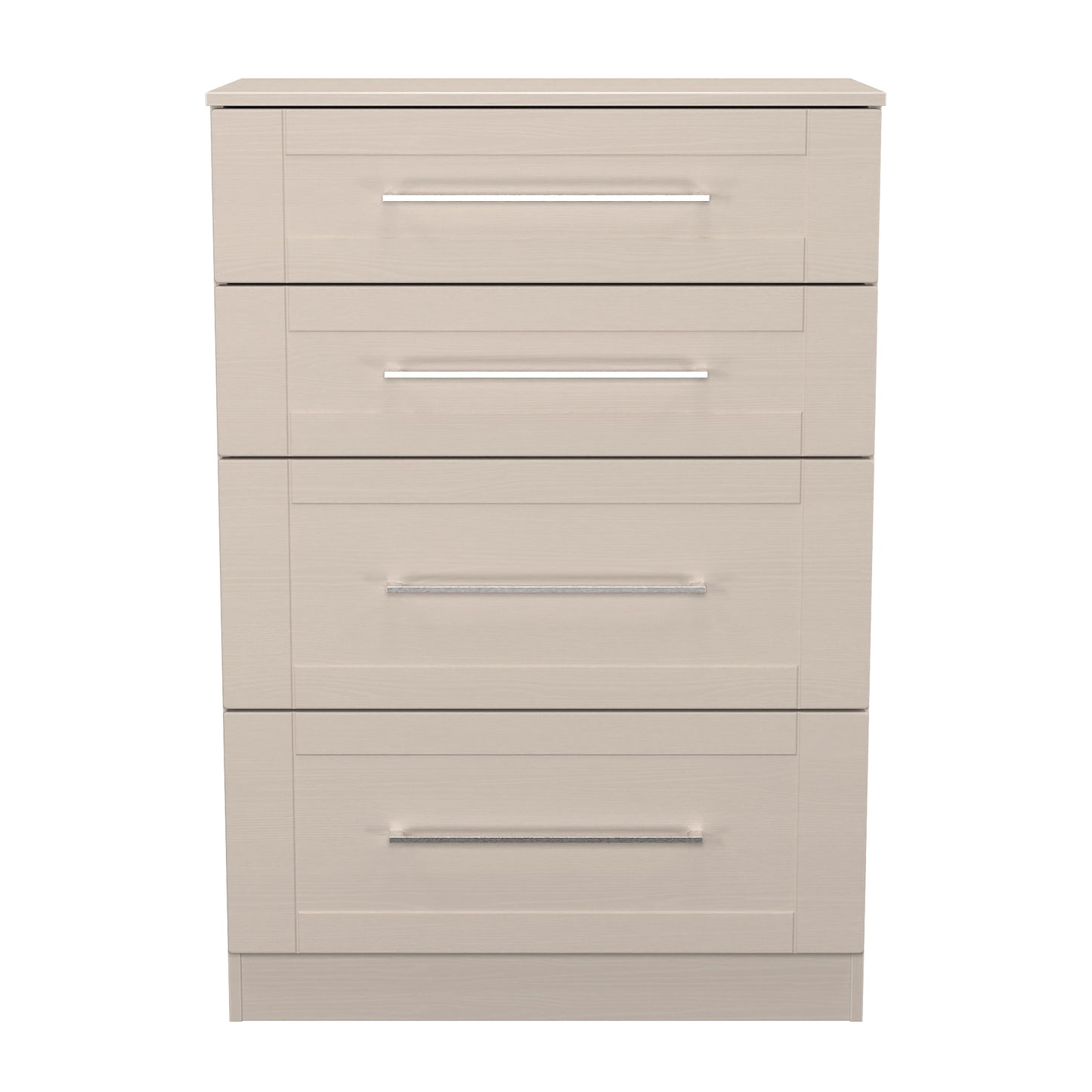 York Tall Chest of Drawers Cream 4 Drawers 74cm