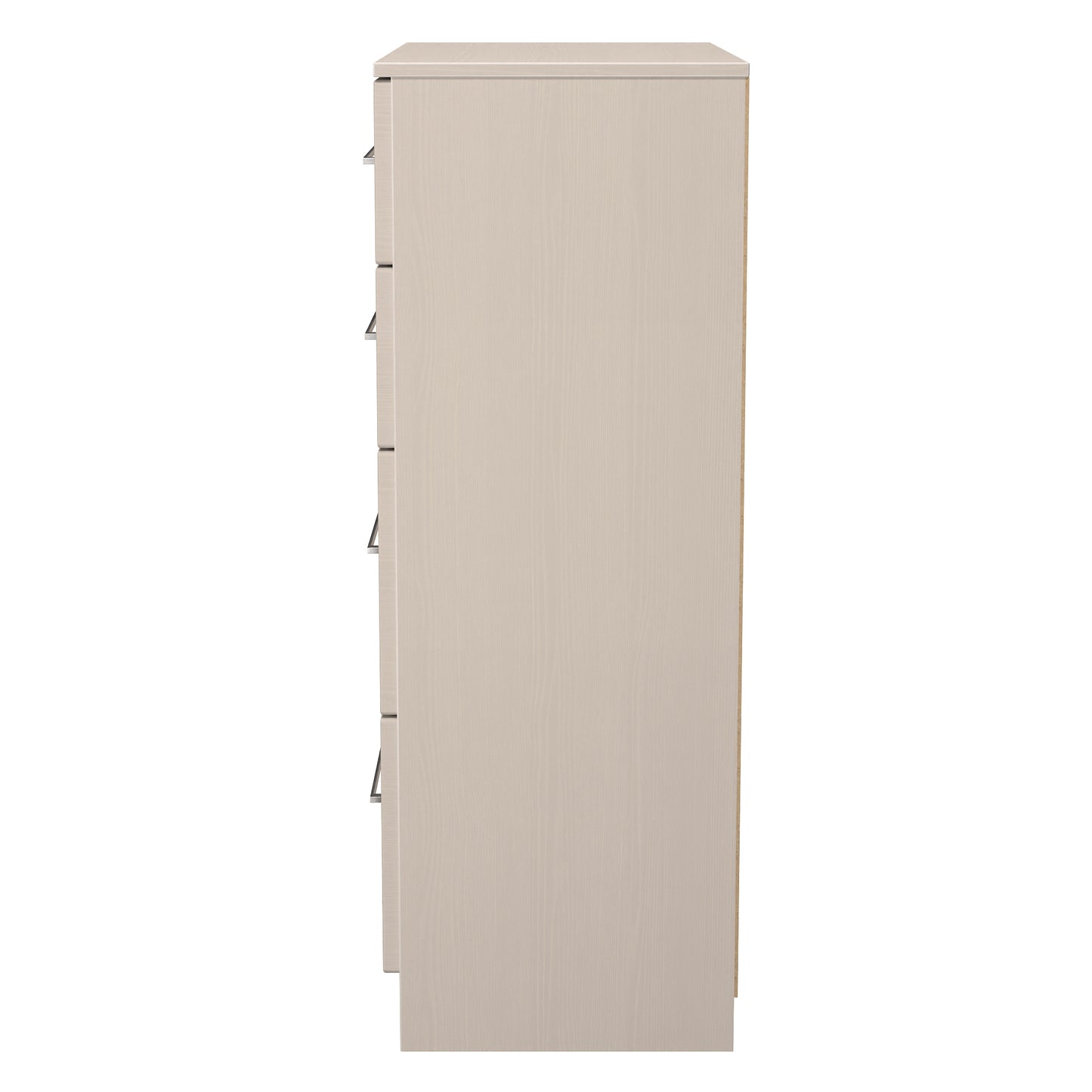 York Tall Chest of Drawers Cream 4 Drawers 74cm